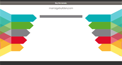 Desktop Screenshot of marraigebuilders.com
